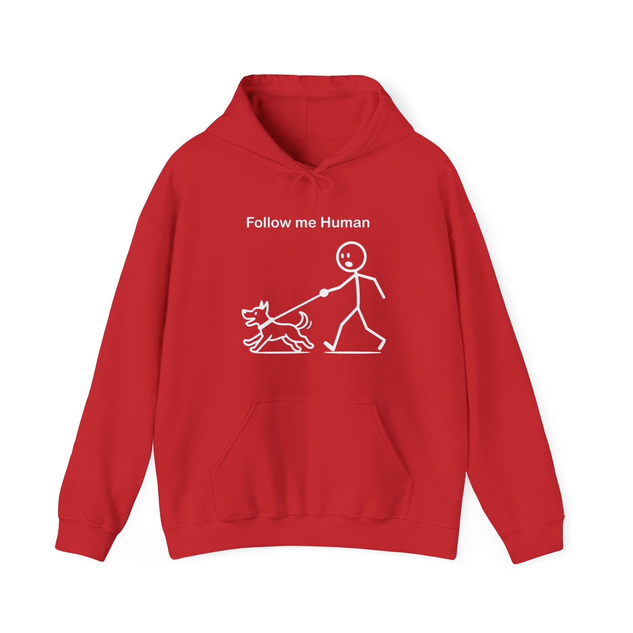 Follow Me Human Funny Dog Hoodie, Dog Lover Gift, Pet Owner Hoodie