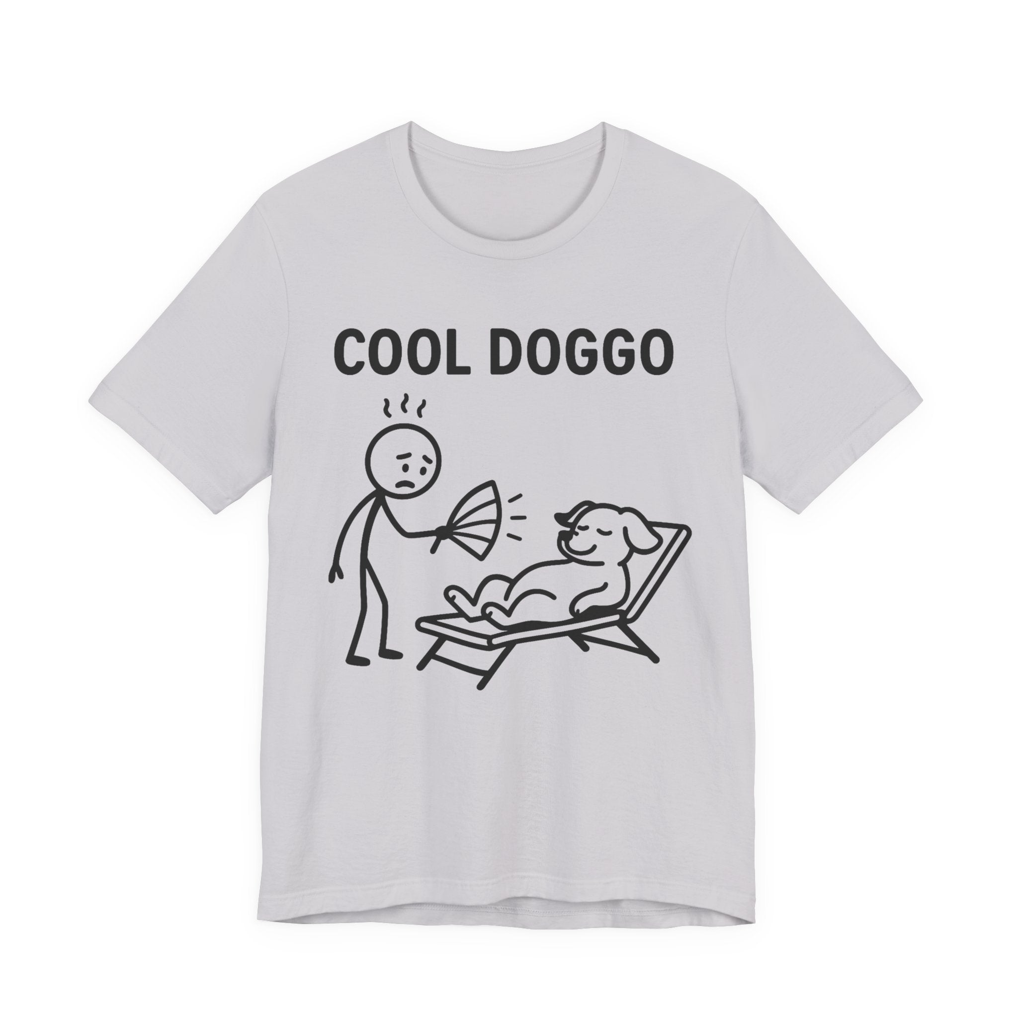 Cool Doggo T-Shirt – Funny Dog Lover Tee with Relaxing Lounger Design