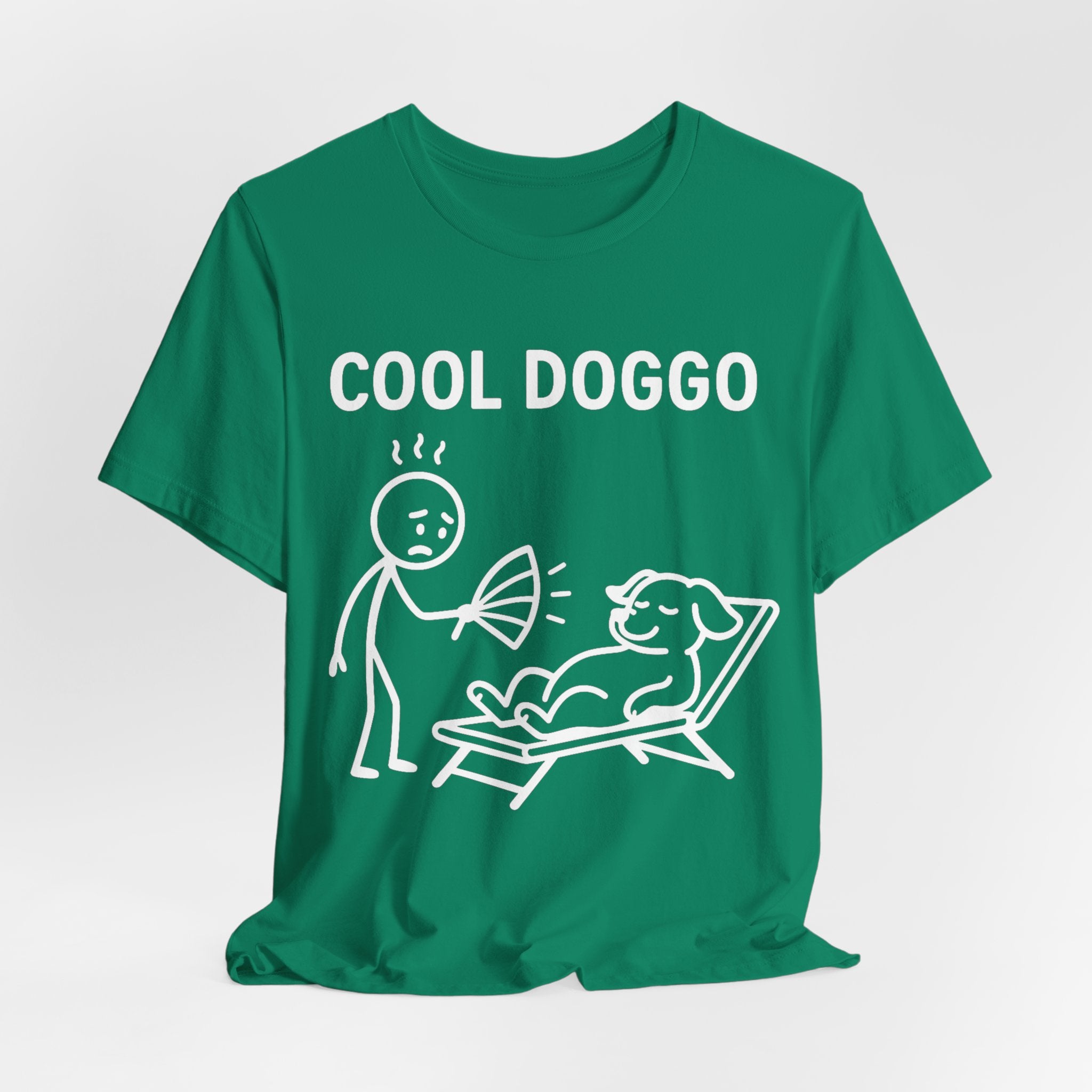 Cool Doggo T-Shirt – Funny Dog Lover Tee with Relaxing Lounger Design