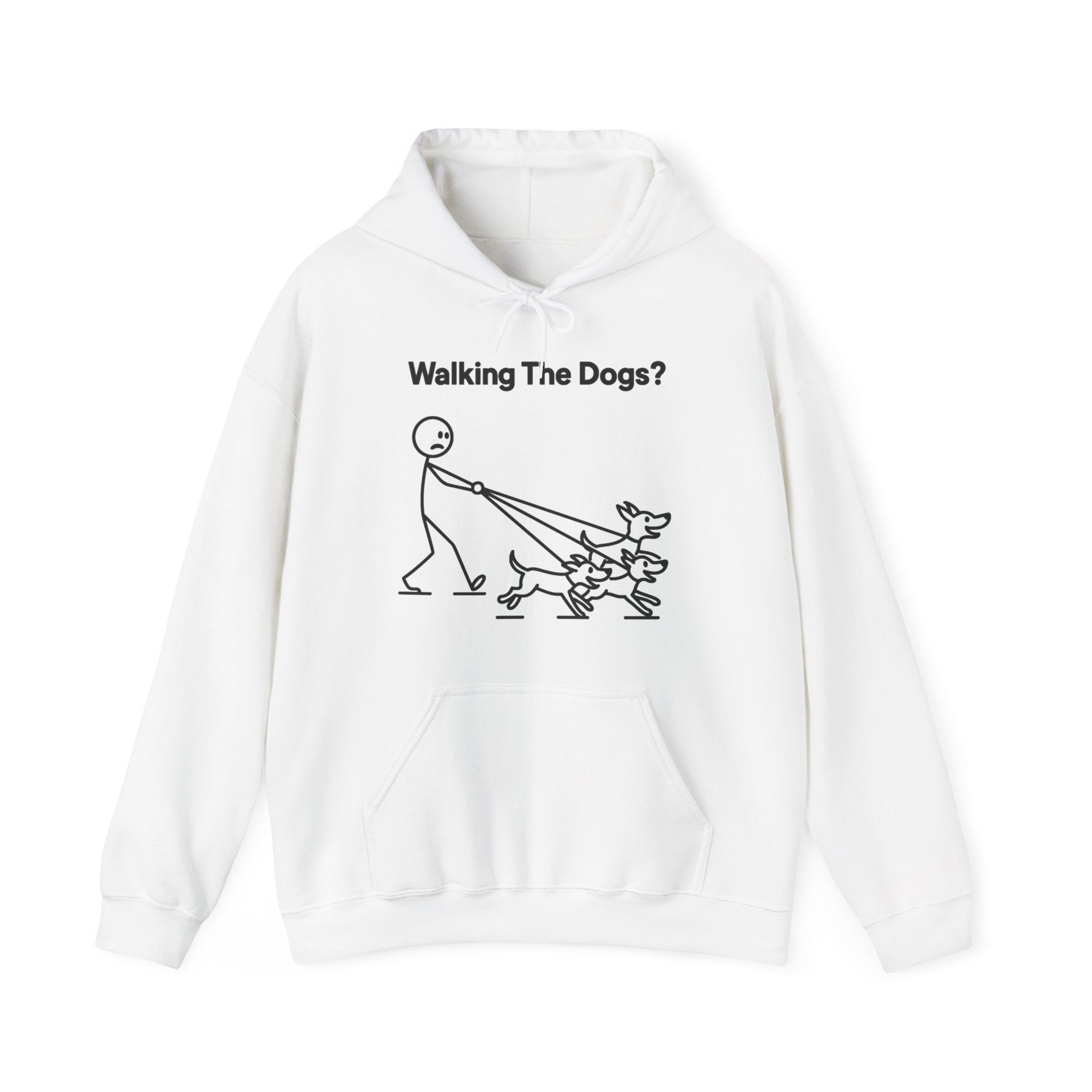 Walking The Dogs Funny Dog Hoodie, Dog Walker Gift, Pet Lover Hoodie