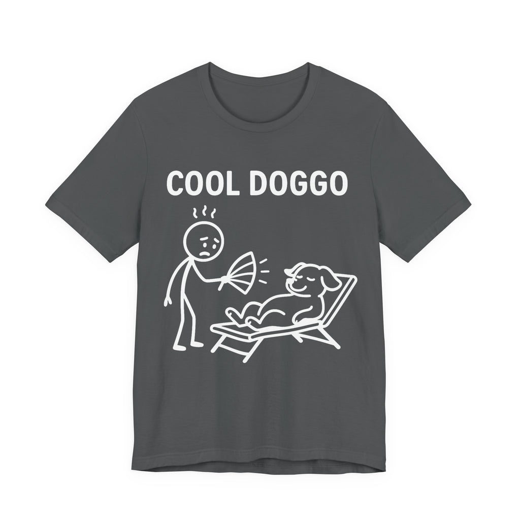 Cool Doggo T-Shirt – Funny Dog Lover Tee with Relaxing Lounger Design