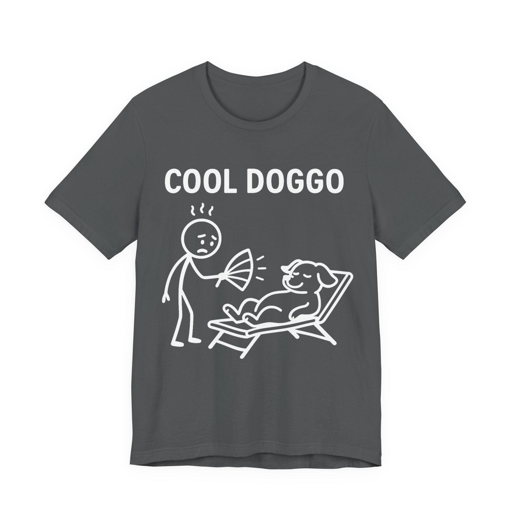 Cool Doggo T-Shirt – Funny Dog Lover Tee with Relaxing Lounger Design