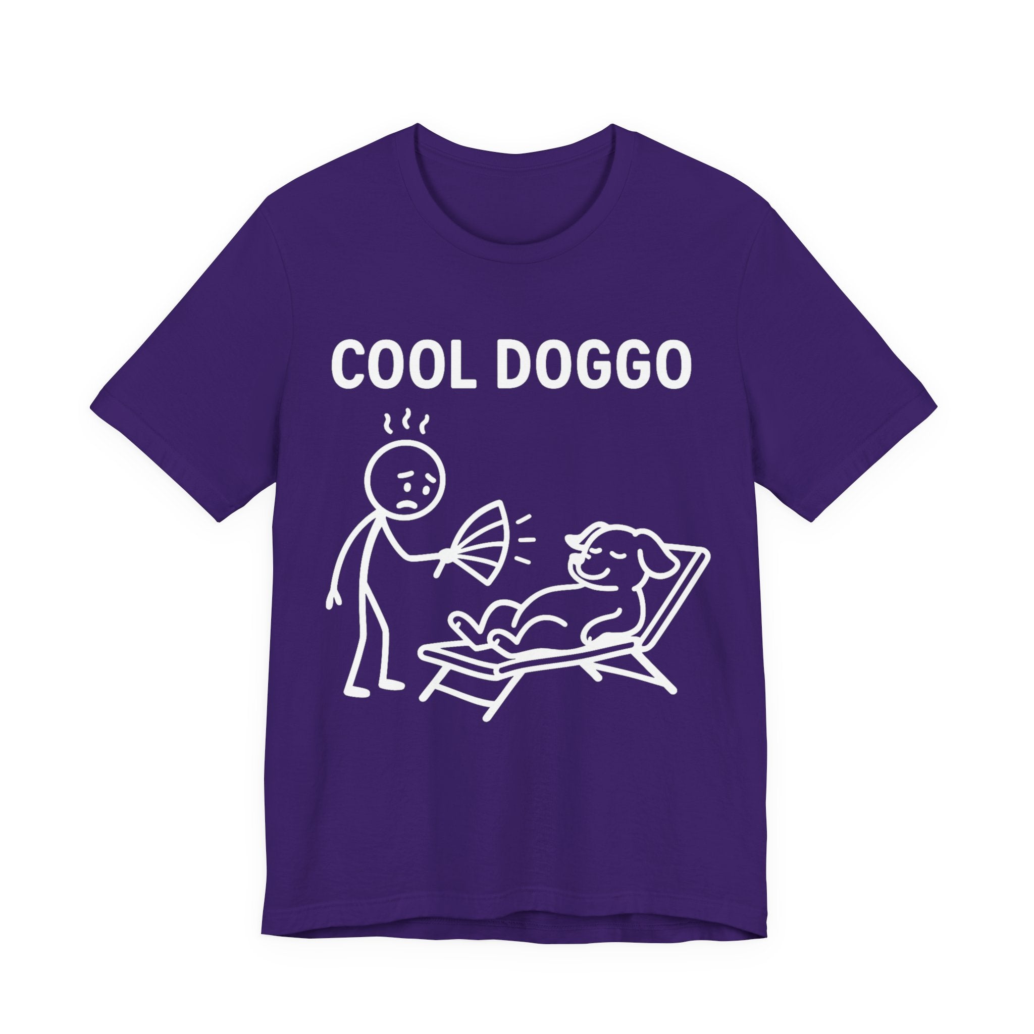 Cool Doggo T-Shirt – Funny Dog Lover Tee with Relaxing Lounger Design