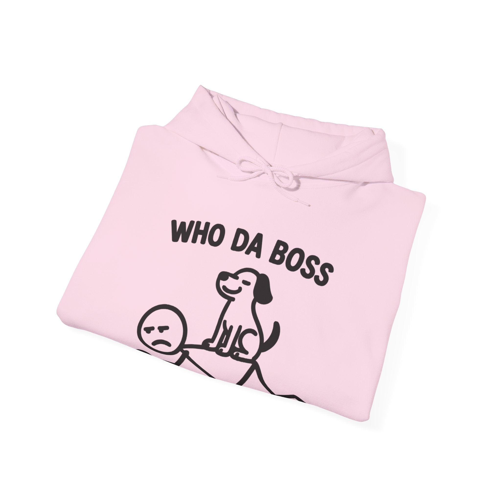 Who Da Boss Dog Hoodie, Funny Dog Owner Gift, Dog Lover Hoodie, Pet Lover
