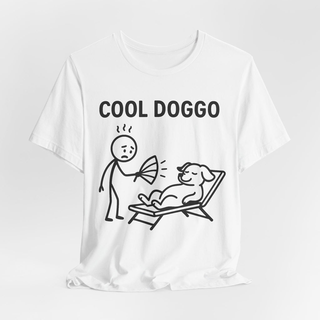 Cool Doggo T-Shirt – Funny Dog Lover Tee with Relaxing Lounger Design