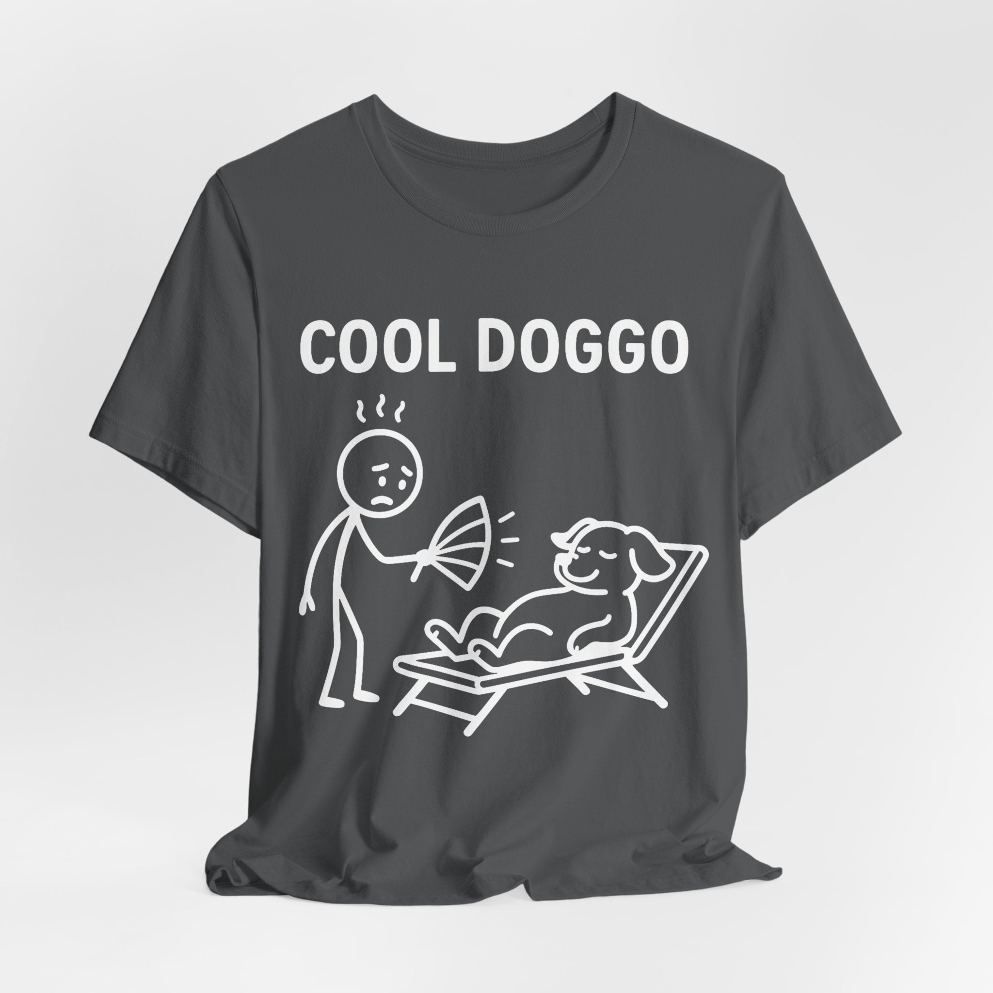 Cool Doggo T-Shirt – Funny Dog Lover Tee with Relaxing Lounger Design