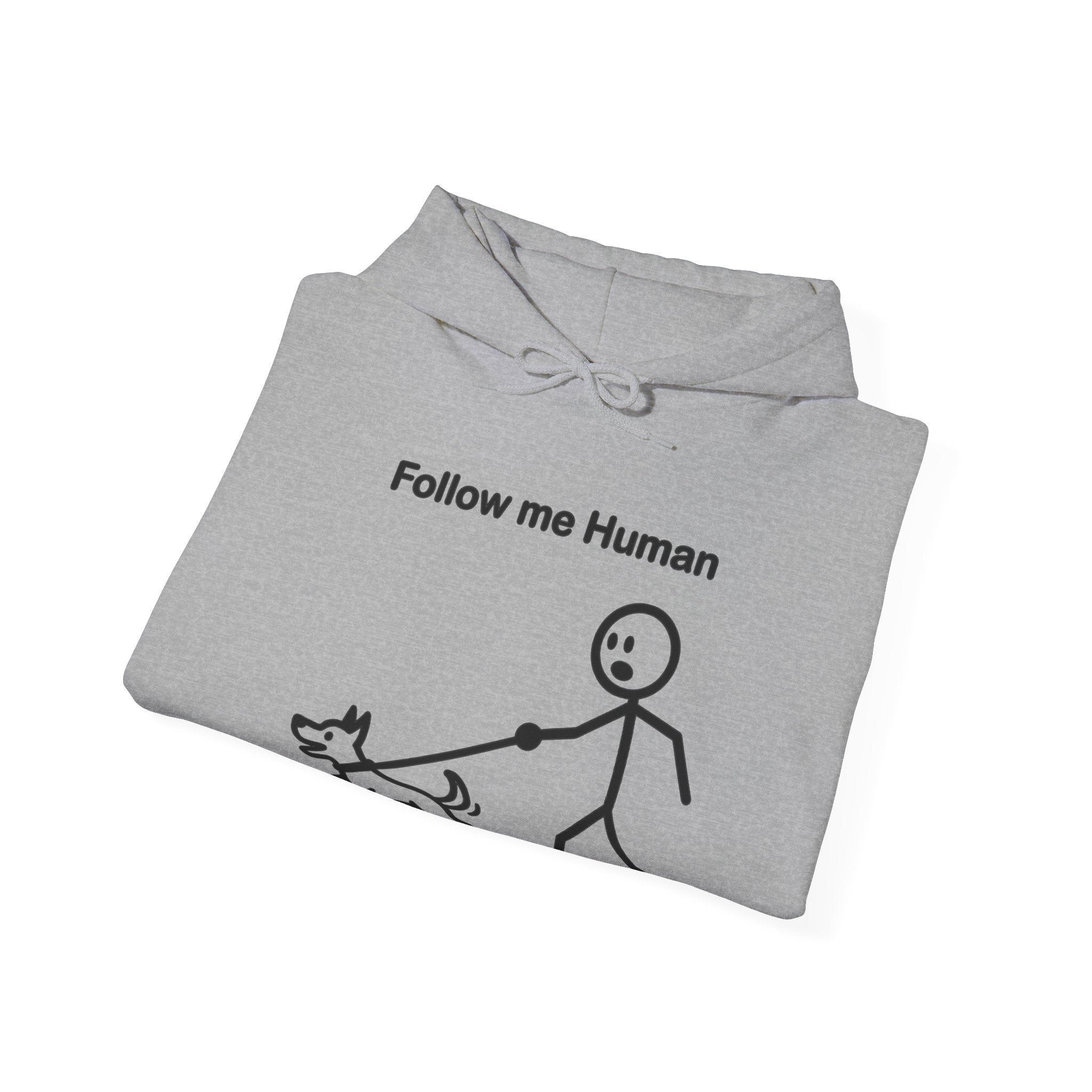 Follow Me Human Funny Dog Hoodie, Dog Lover Gift, Pet Owner Hoodie
