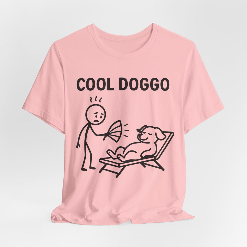 Cool Doggo T-Shirt – Funny Dog Lover Tee with Relaxing Lounger Design