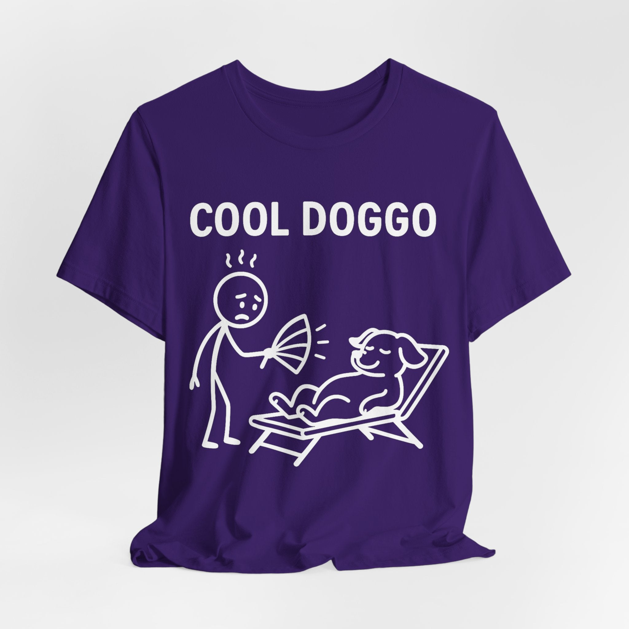 Cool Doggo T-Shirt – Funny Dog Lover Tee with Relaxing Lounger Design