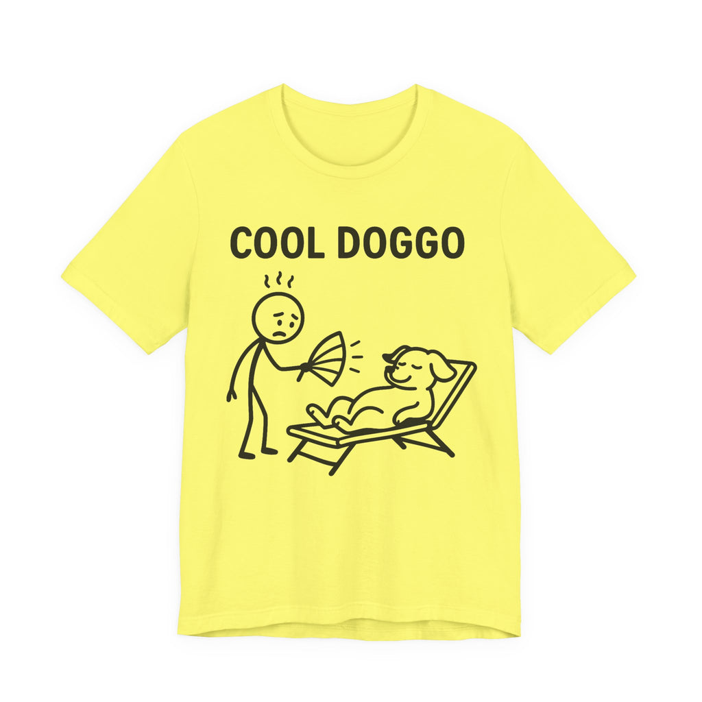 Cool Doggo T-Shirt – Funny Dog Lover Tee with Relaxing Lounger Design