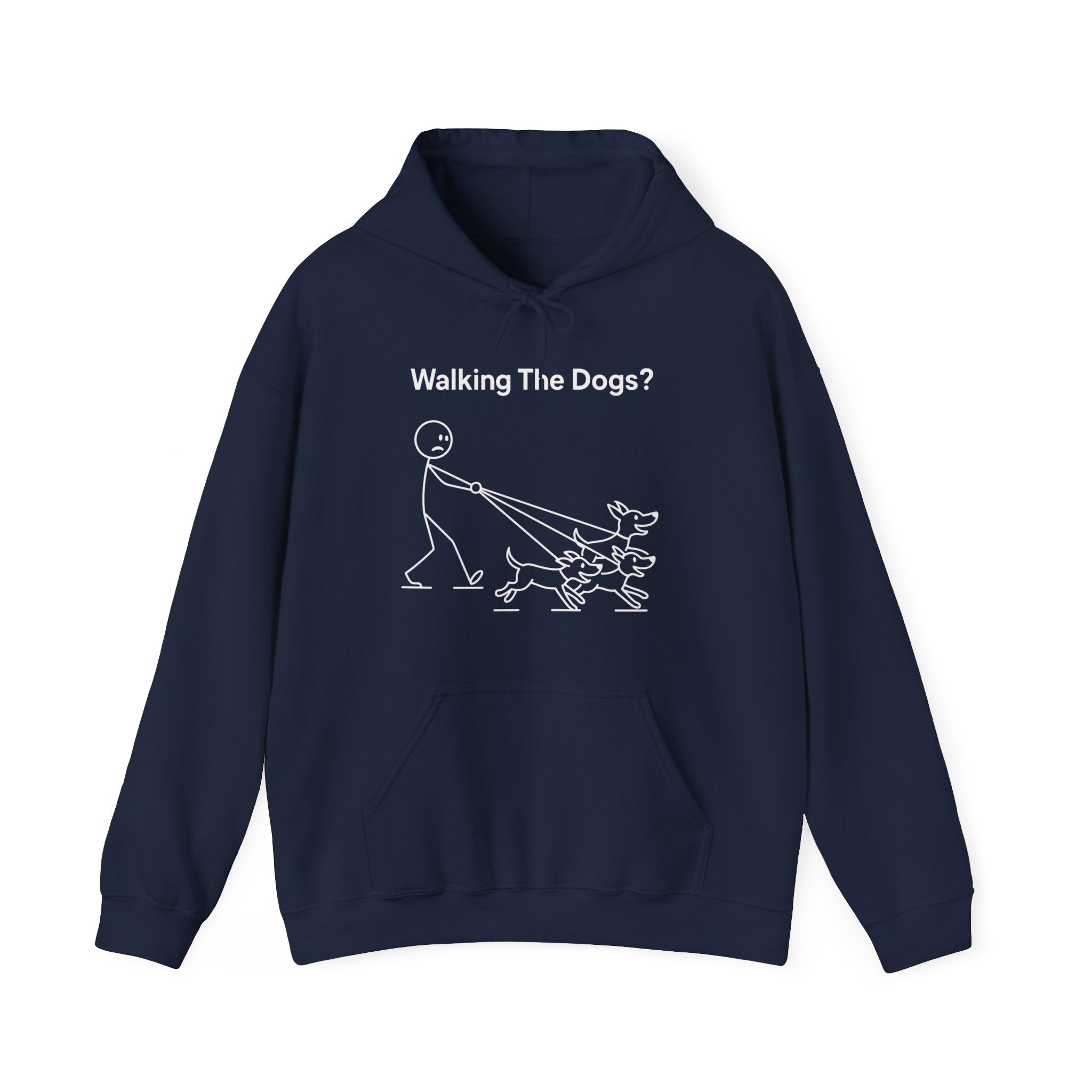 Walking The Dogs Funny Dog Hoodie, Dog Walker Gift, Pet Lover Hoodie