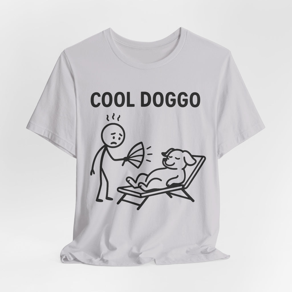 Cool Doggo T-Shirt – Funny Dog Lover Tee with Relaxing Lounger Design