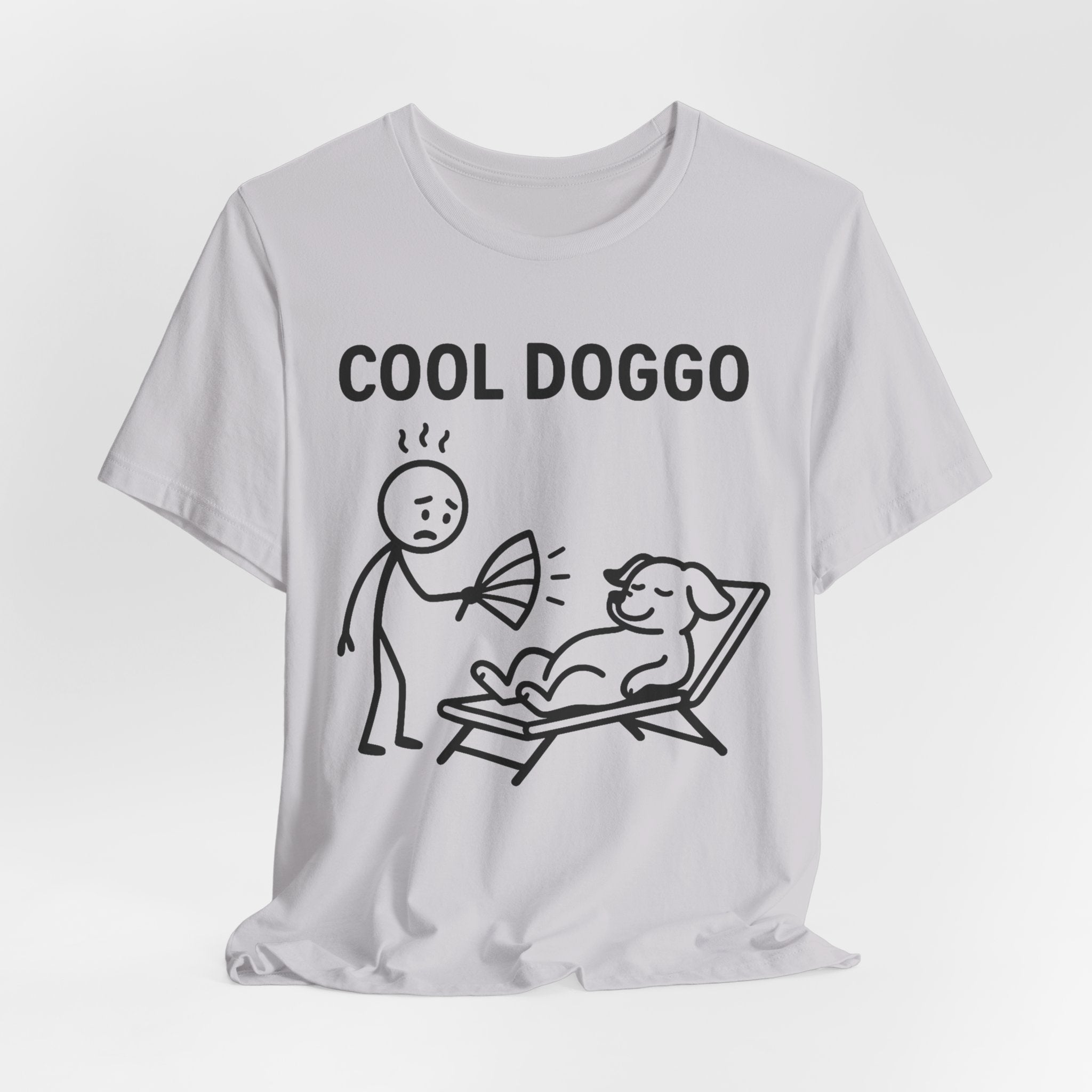 Cool Doggo T-Shirt – Funny Dog Lover Tee with Relaxing Lounger Design