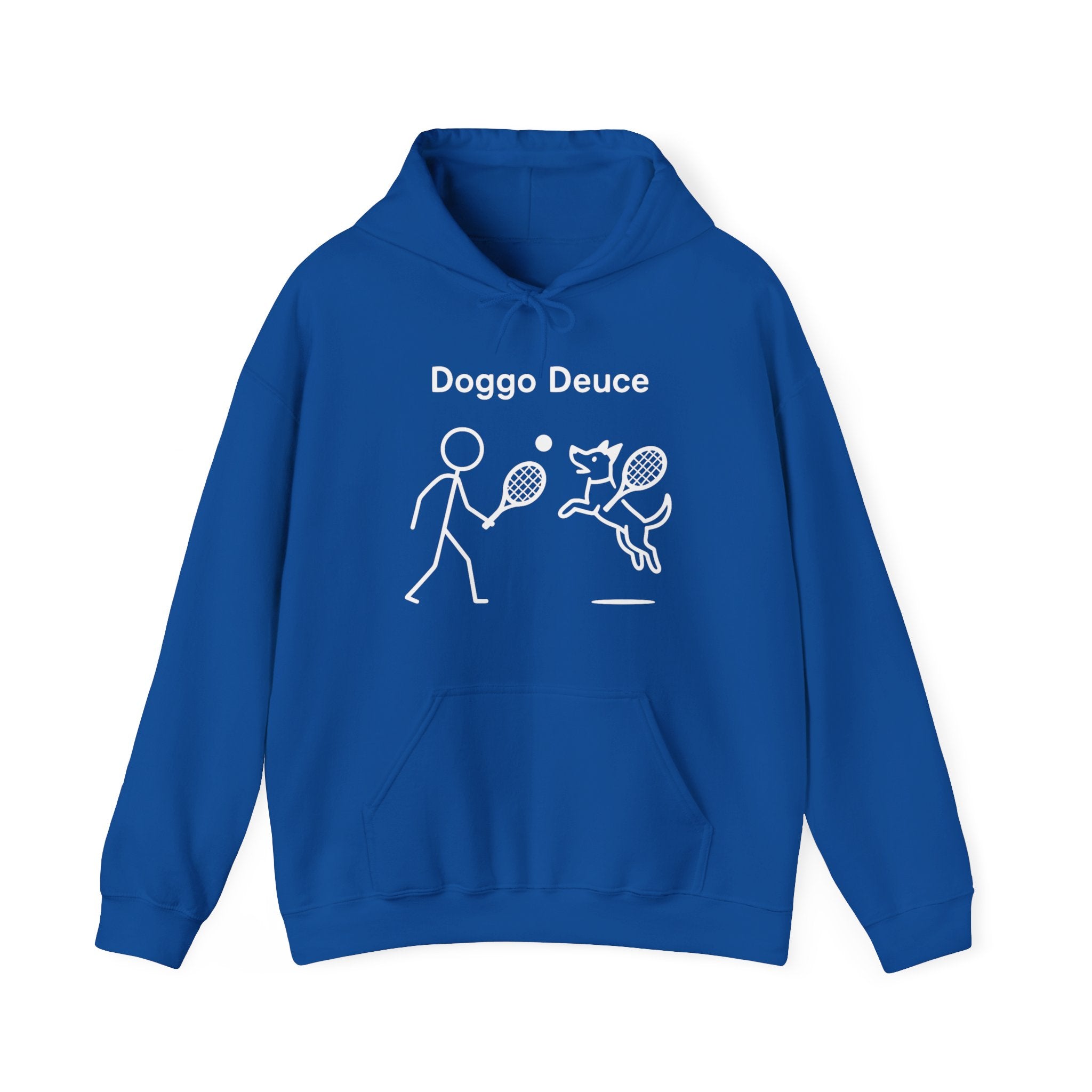 Doggo Deuce Funny Dog Hoodie, Tennis Dog Gift, Dog Lover Hoodie