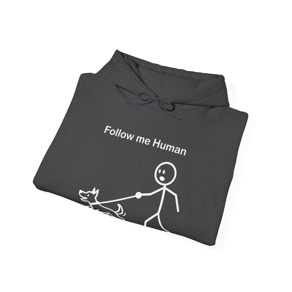 Follow Me Human Funny Dog Hoodie, Dog Lover Gift, Pet Owner Hoodie