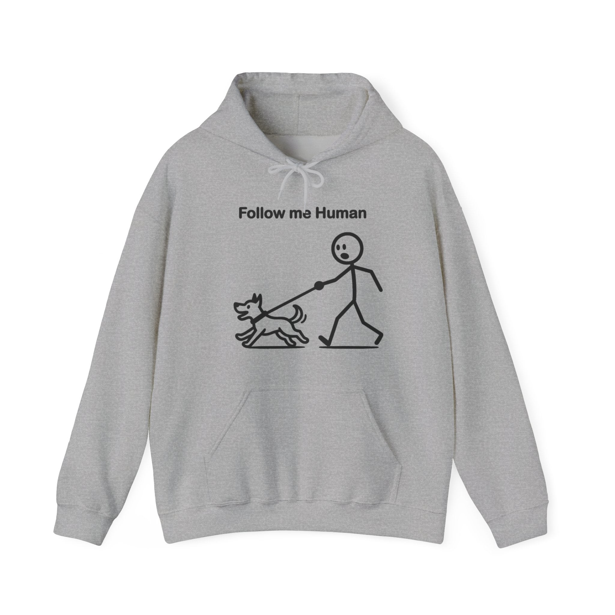 Follow Me Human Funny Dog Hoodie, Dog Lover Gift, Pet Owner Hoodie
