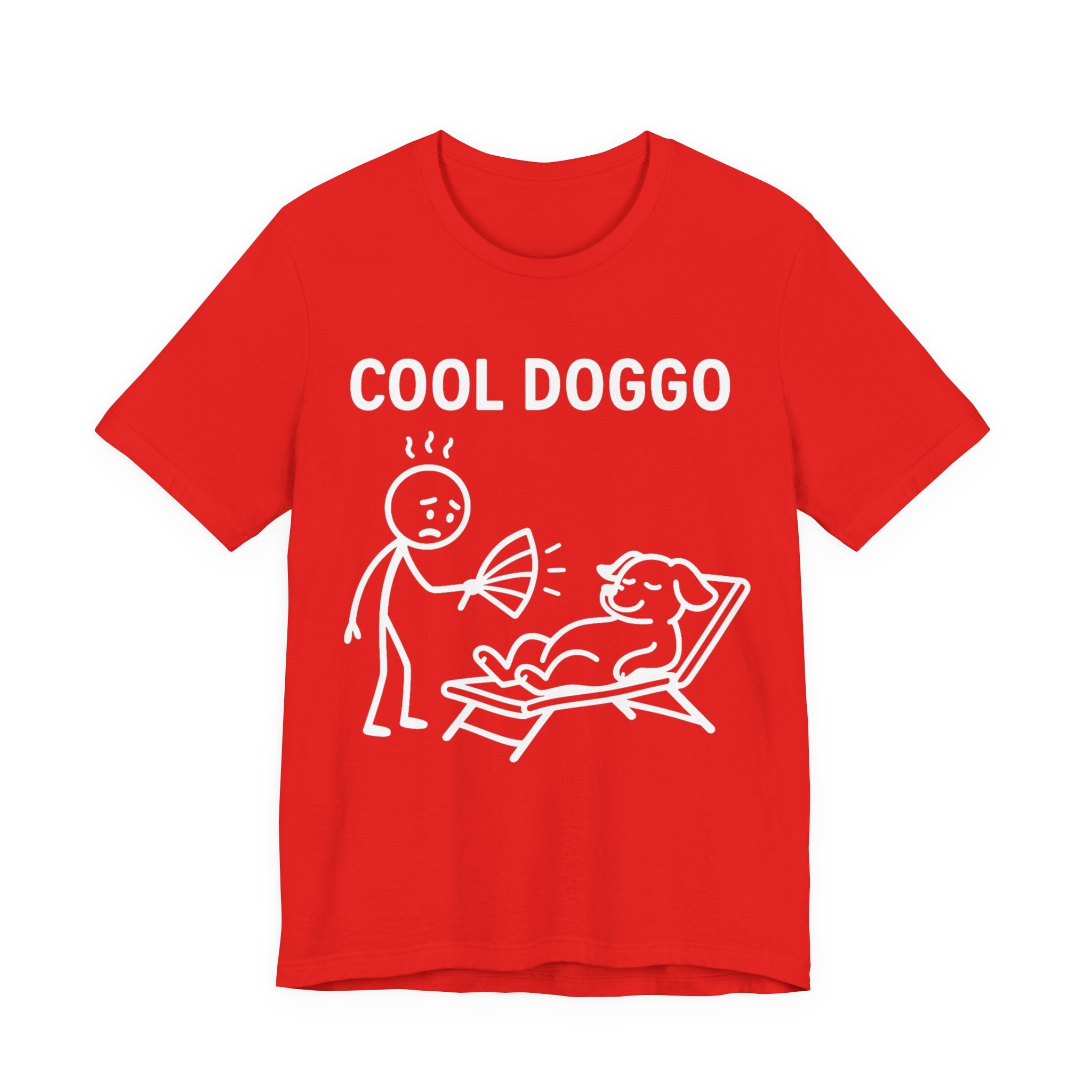 Cool Doggo T-Shirt – Funny Dog Lover Tee with Relaxing Lounger Design