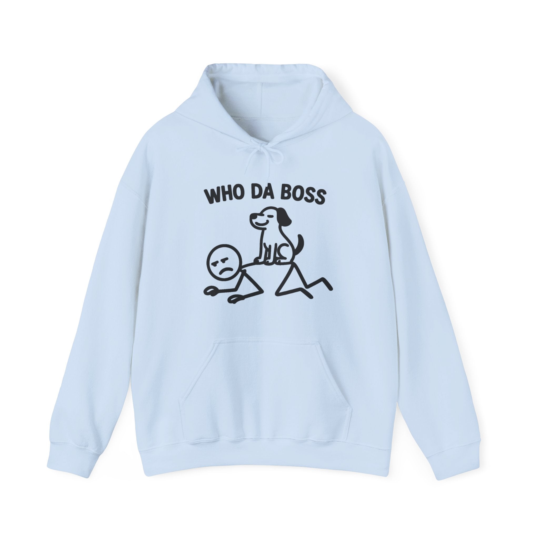 Who Da Boss Dog Hoodie, Funny Dog Owner Gift, Dog Lover Hoodie, Pet Lover