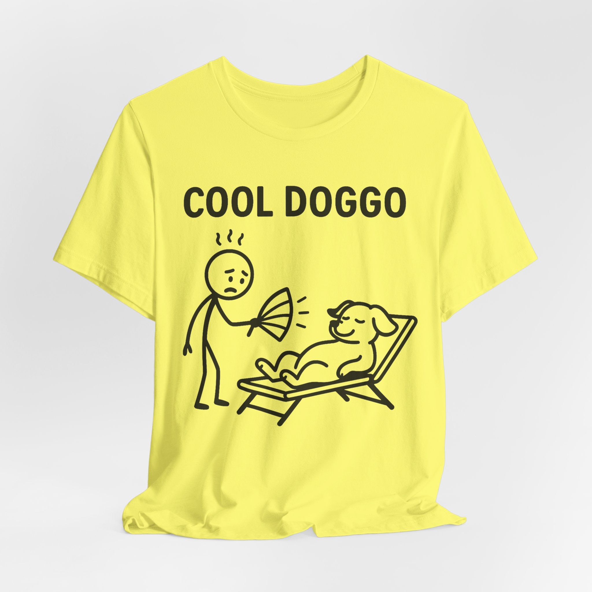 Cool Doggo T-Shirt – Funny Dog Lover Tee with Relaxing Lounger Design