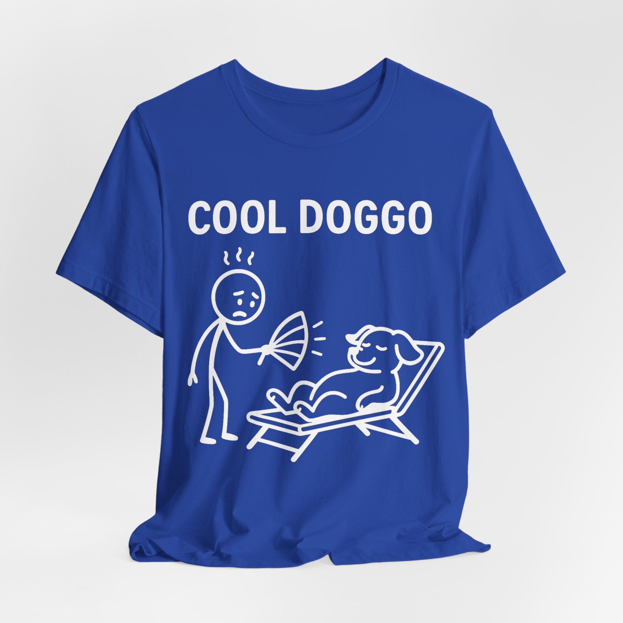Cool Doggo T-Shirt – Funny Dog Lover Tee with Relaxing Lounger Design