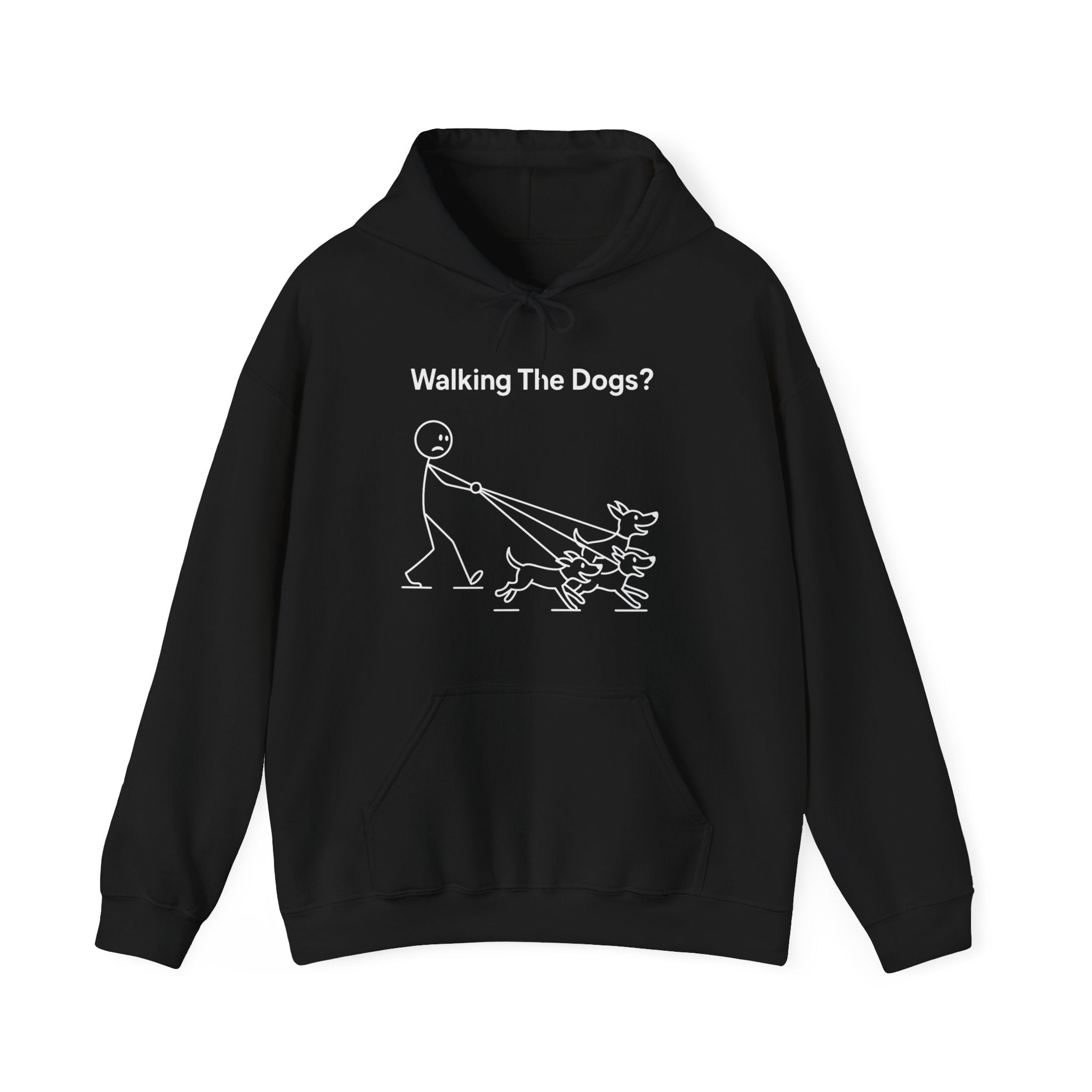 Walking The Dogs Funny Dog Hoodie, Dog Walker Gift, Pet Lover Hoodie