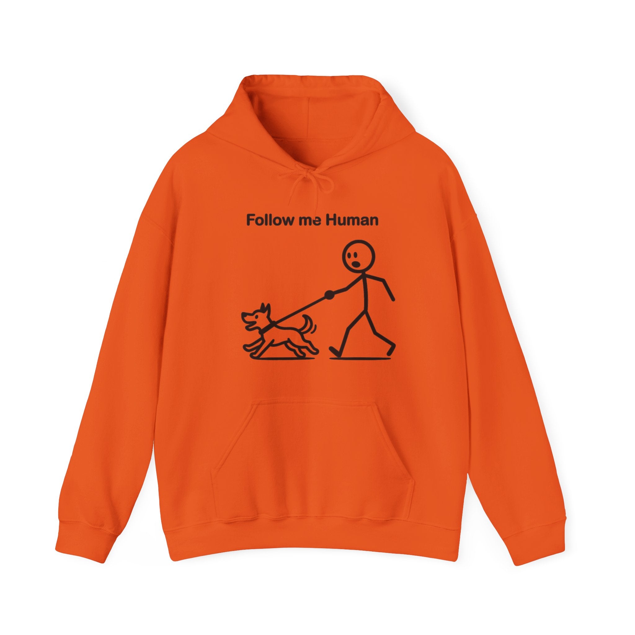 Follow Me Human Funny Dog Hoodie, Dog Lover Gift, Pet Owner Hoodie