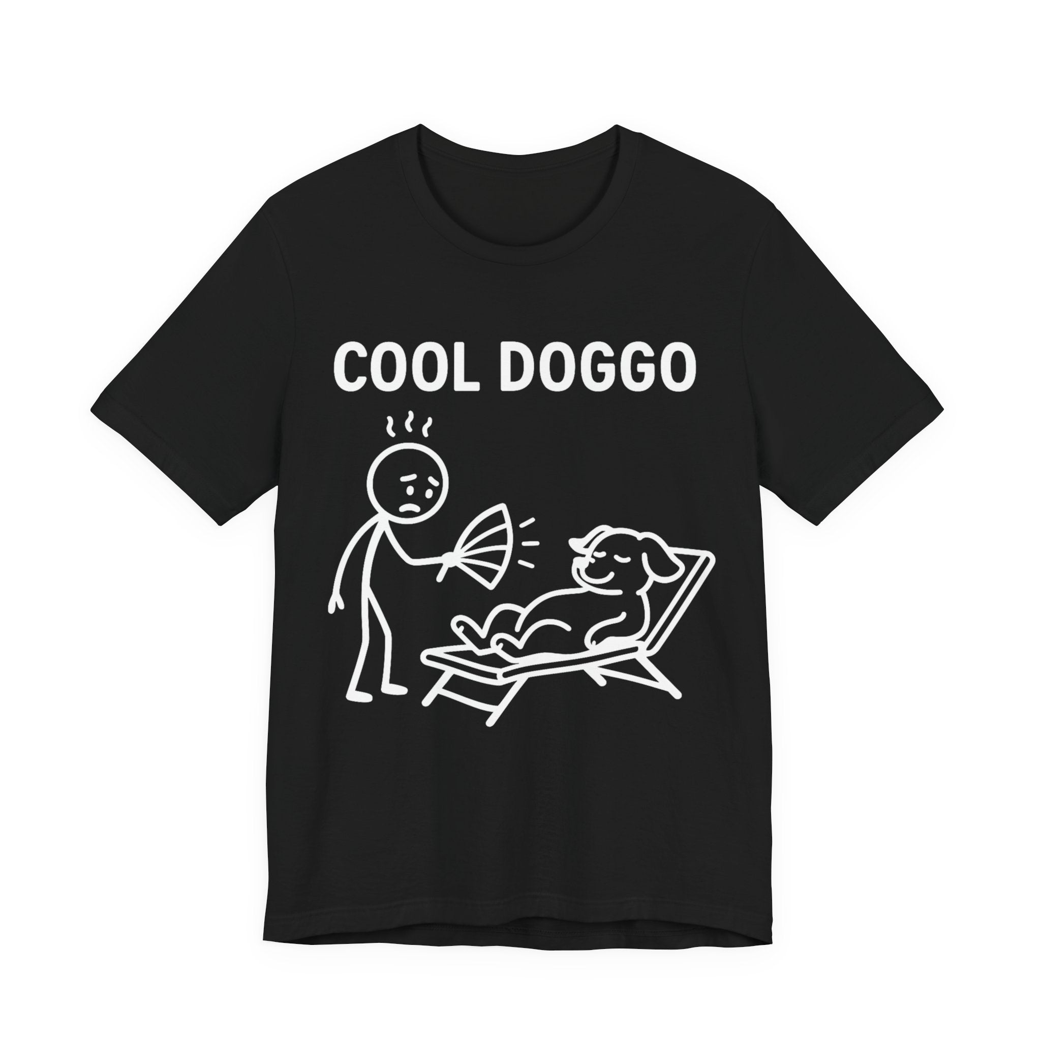 Cool Doggo T-Shirt – Funny Dog Lover Tee with Relaxing Lounger Design