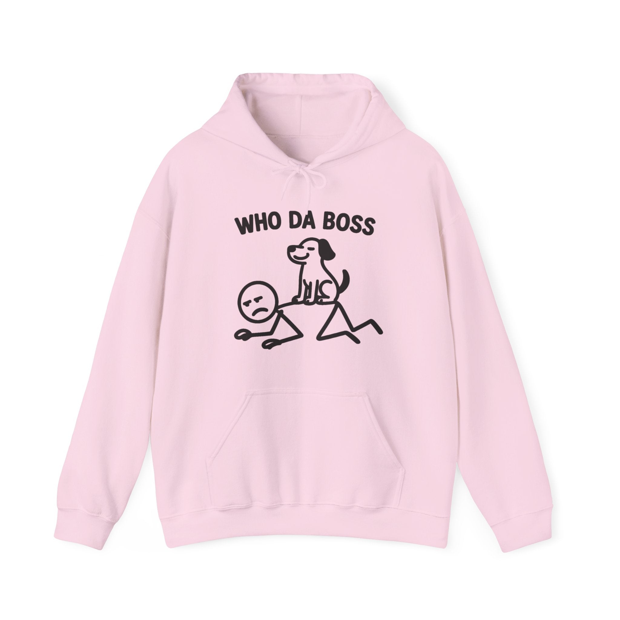 Who Da Boss Dog Hoodie, Funny Dog Owner Gift, Dog Lover Hoodie, Pet Lover