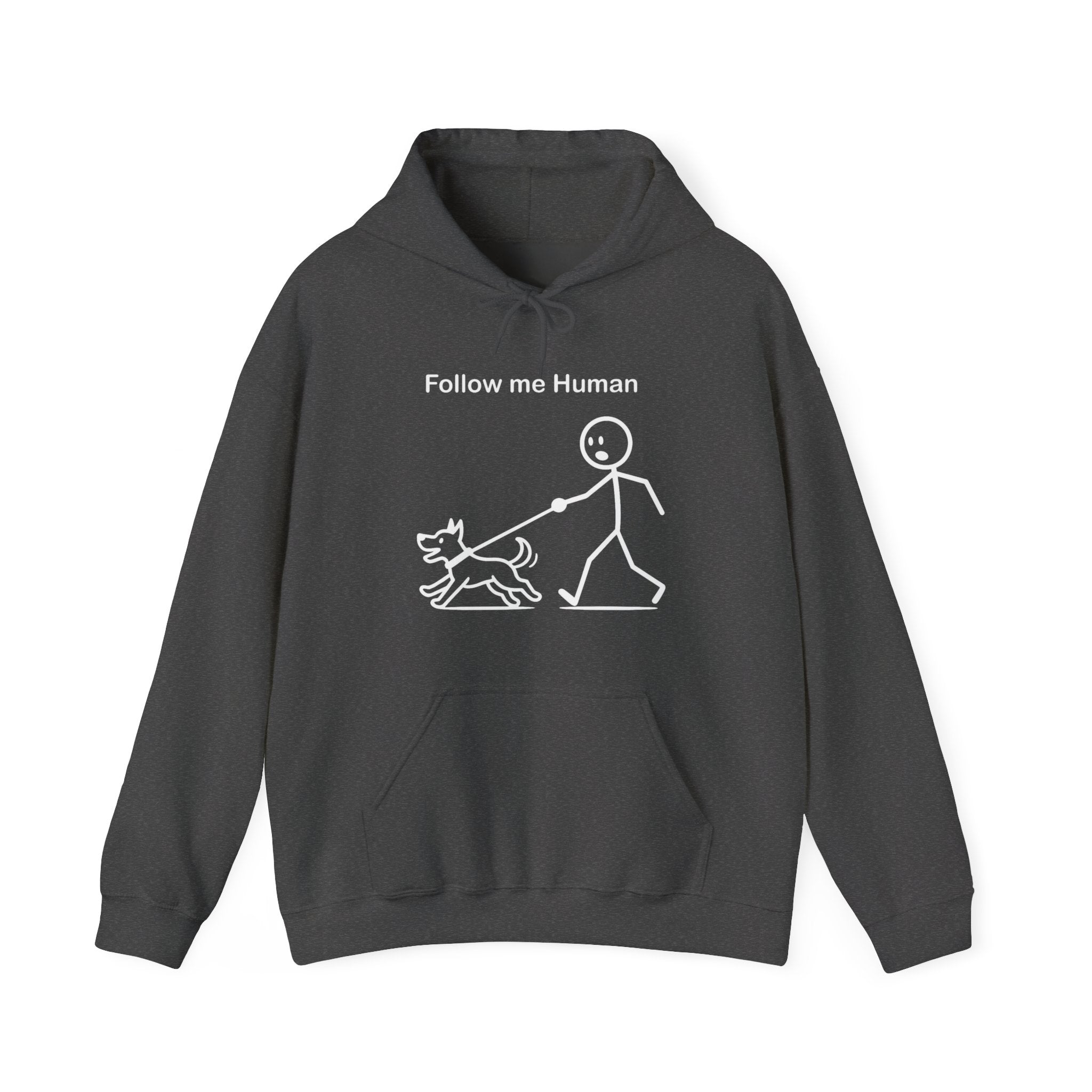 Follow Me Human Funny Dog Hoodie, Dog Lover Gift, Pet Owner Hoodie