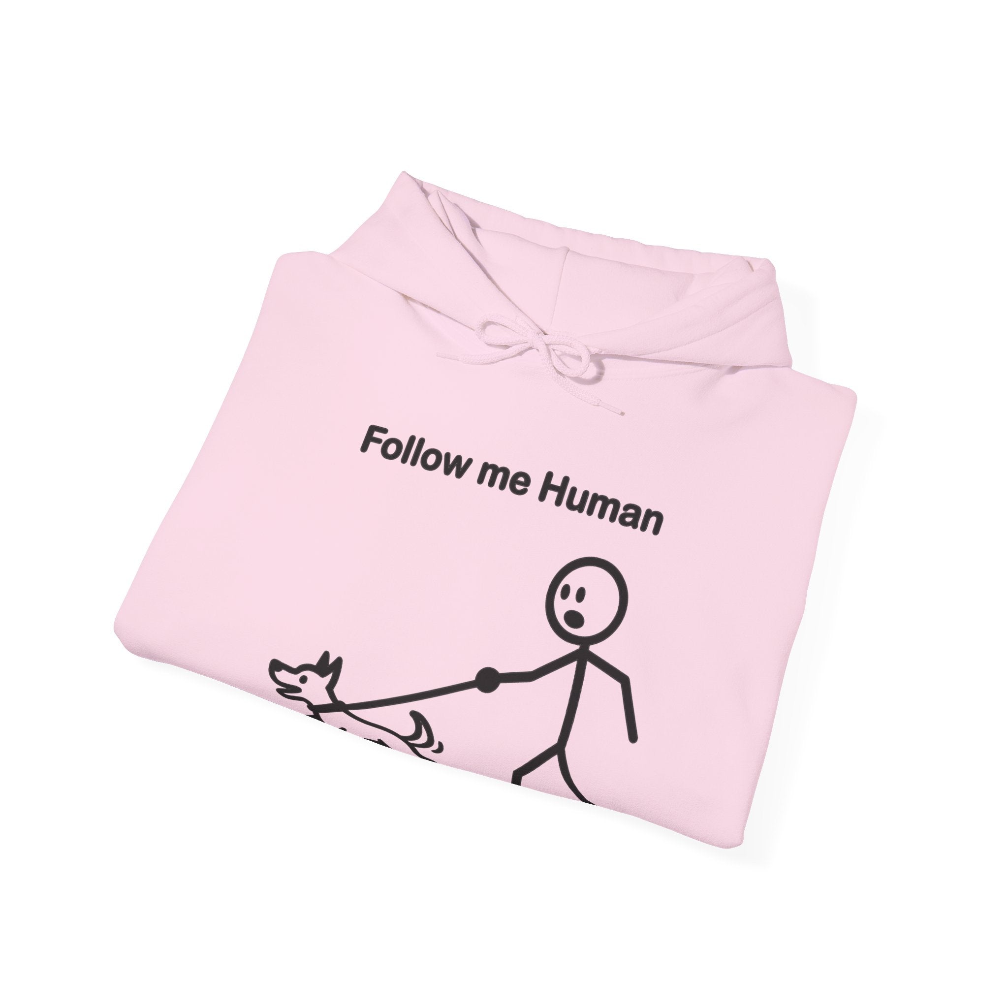 Follow Me Human Funny Dog Hoodie, Dog Lover Gift, Pet Owner Hoodie