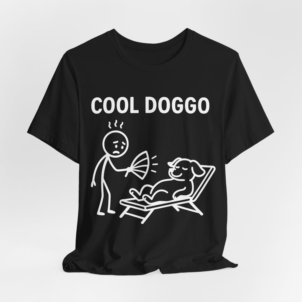 Cool Doggo T-Shirt – Funny Dog Lover Tee with Relaxing Lounger Design
