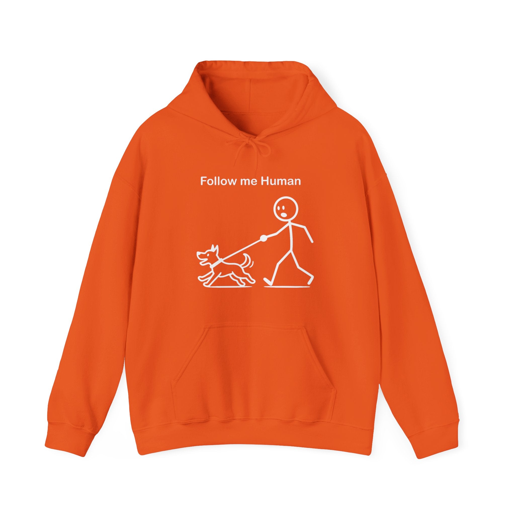 Follow Me Human Funny Dog Hoodie, Dog Lover Gift, Pet Owner Hoodie