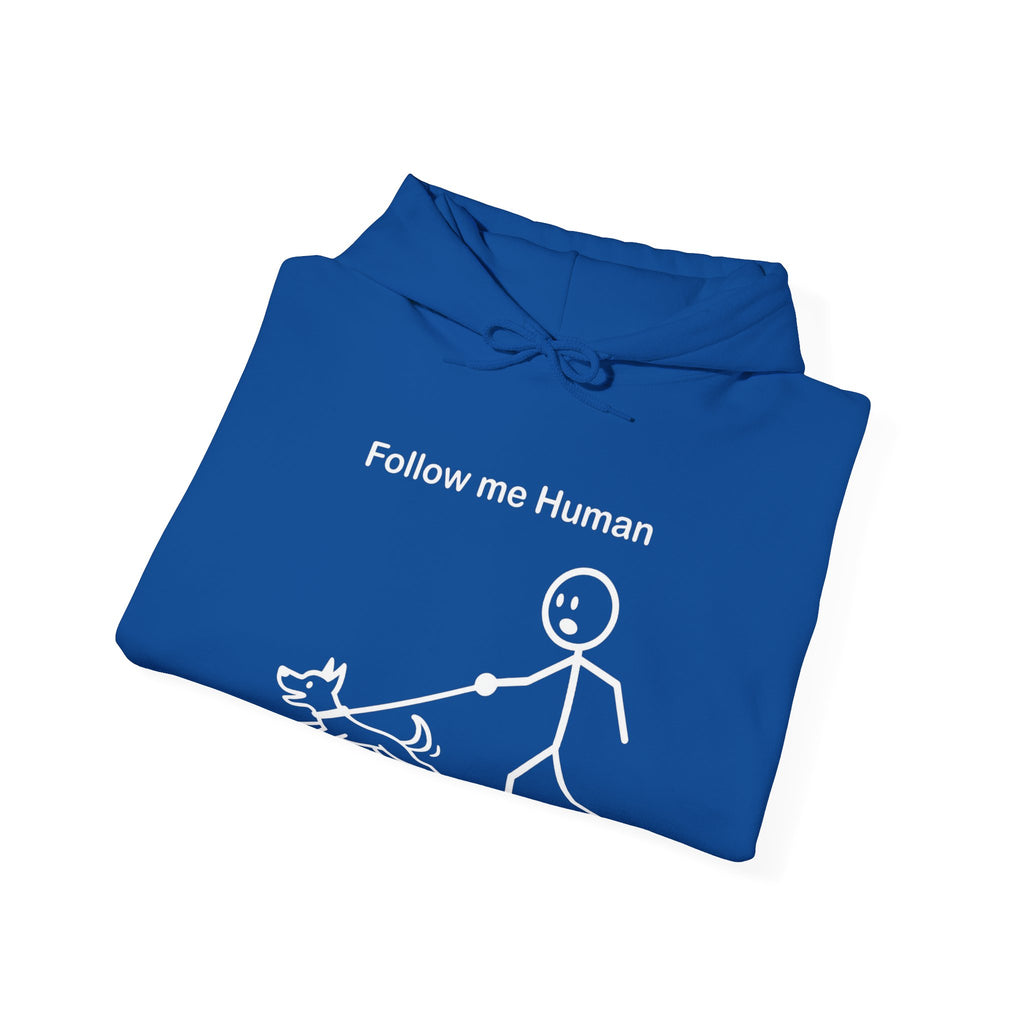 Follow Me Human Funny Dog Hoodie, Dog Lover Gift, Pet Owner Hoodie