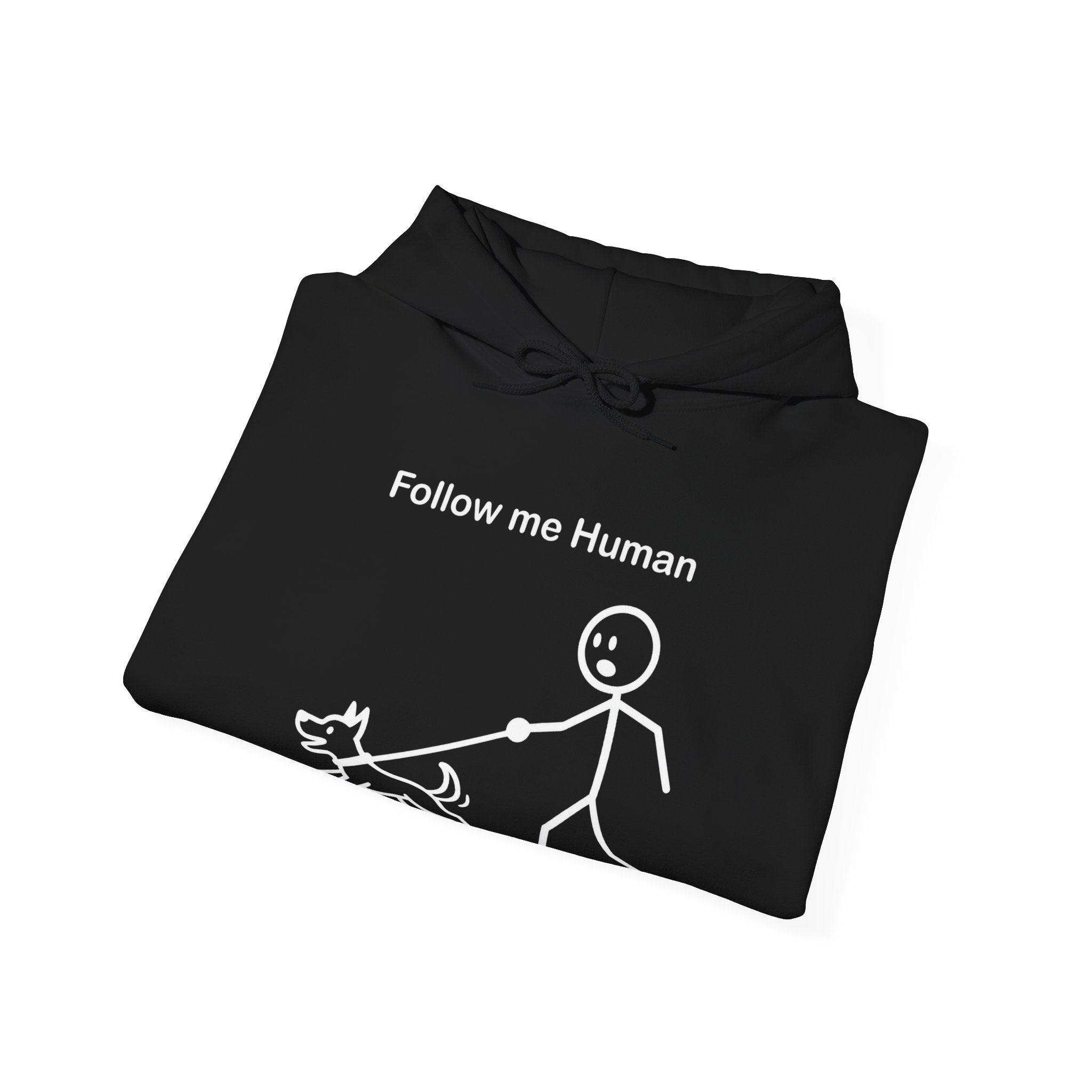Follow Me Human Funny Dog Hoodie, Dog Lover Gift, Pet Owner Hoodie