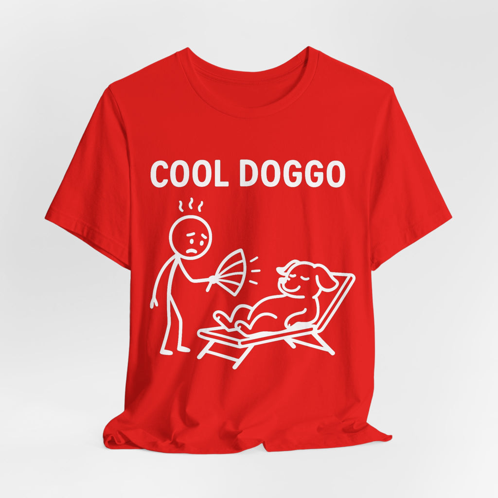 Cool Doggo T-Shirt – Funny Dog Lover Tee with Relaxing Lounger Design