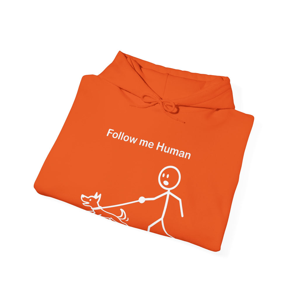Follow Me Human Funny Dog Hoodie, Dog Lover Gift, Pet Owner Hoodie