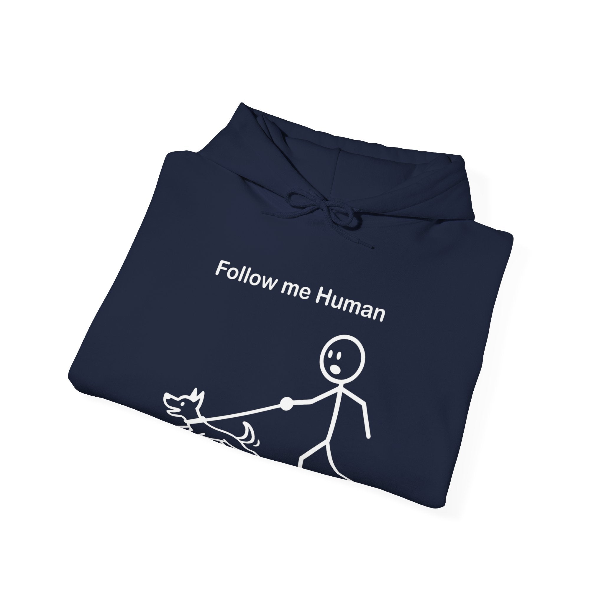 Follow Me Human Funny Dog Hoodie, Dog Lover Gift, Pet Owner Hoodie