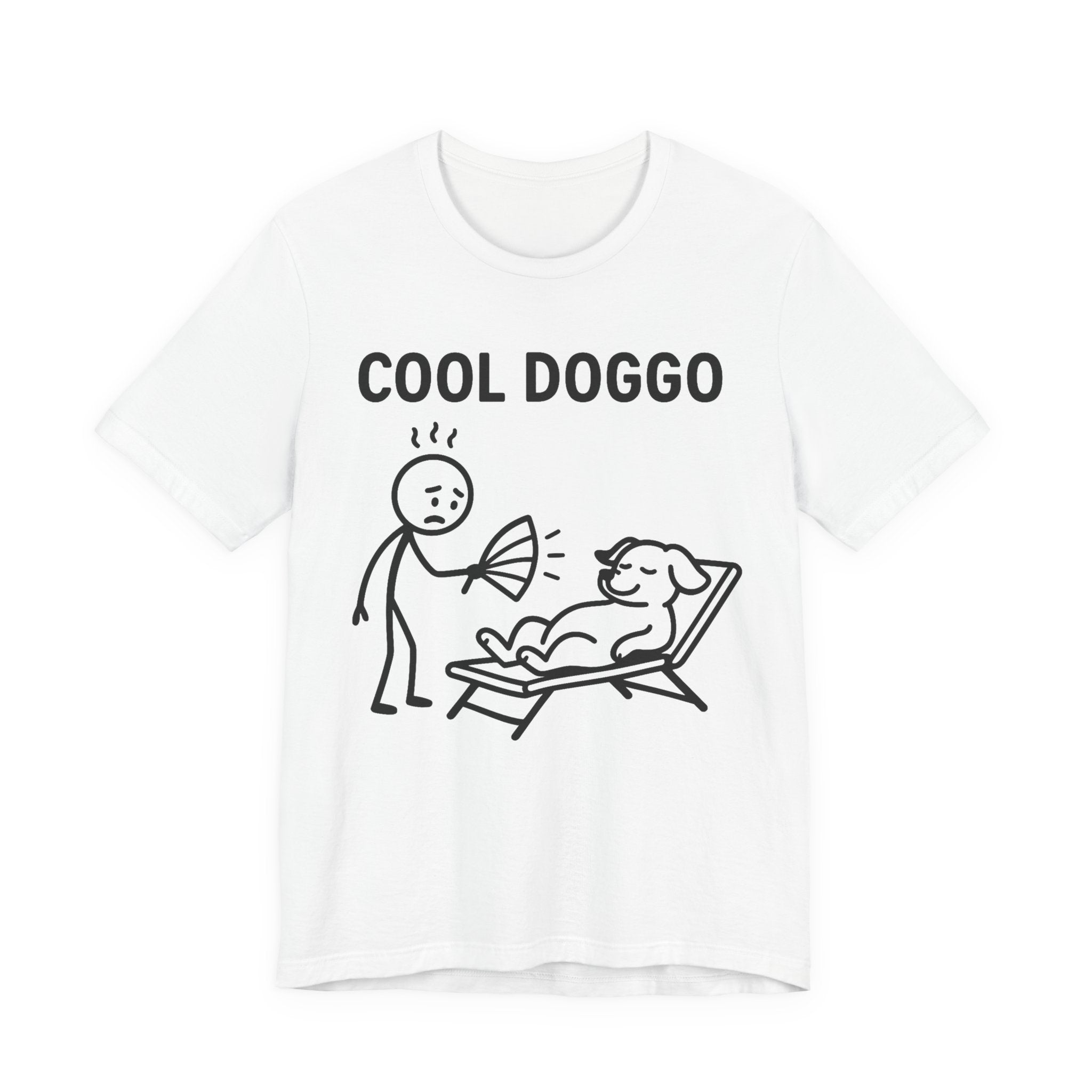 Cool Doggo T-Shirt – Funny Dog Lover Tee with Relaxing Lounger Design