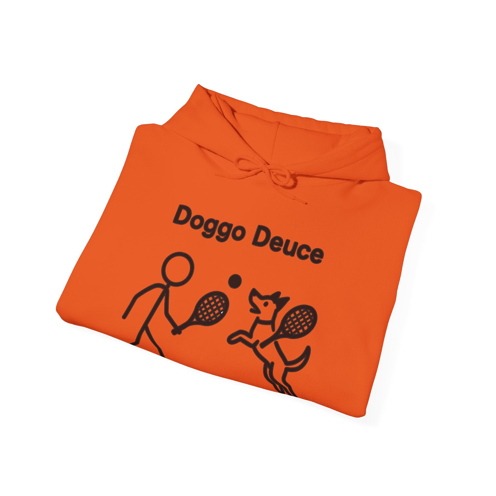 Doggo Deuce Funny Dog Hoodie, Tennis Dog Gift, Dog Lover Hoodie