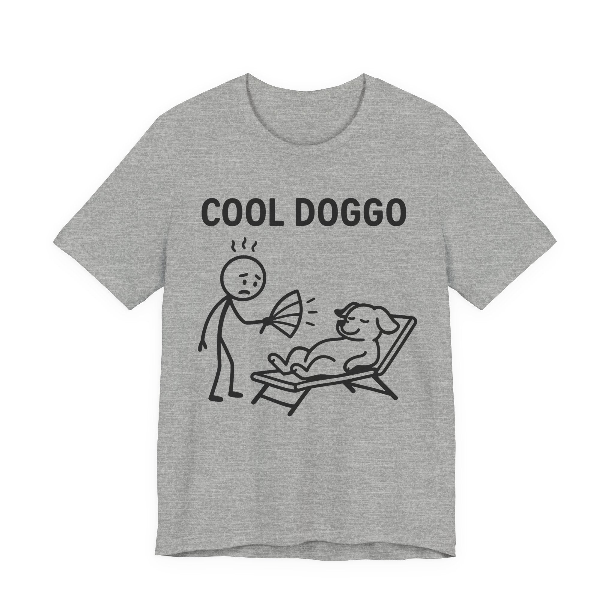 Cool Doggo T-Shirt – Funny Dog Lover Tee with Relaxing Lounger Design